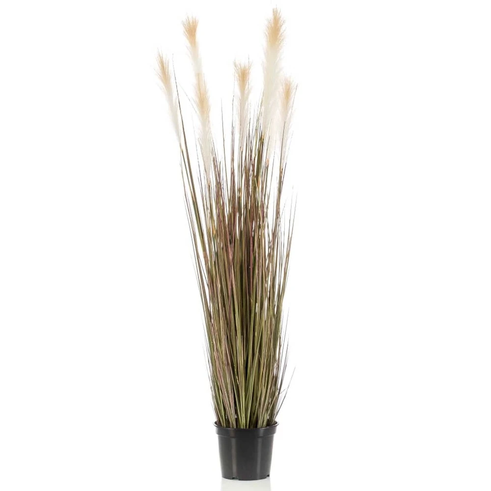 Emerald Herbe De Pampa Artificielle 120 Cm En Pot En Plastique – Image 2