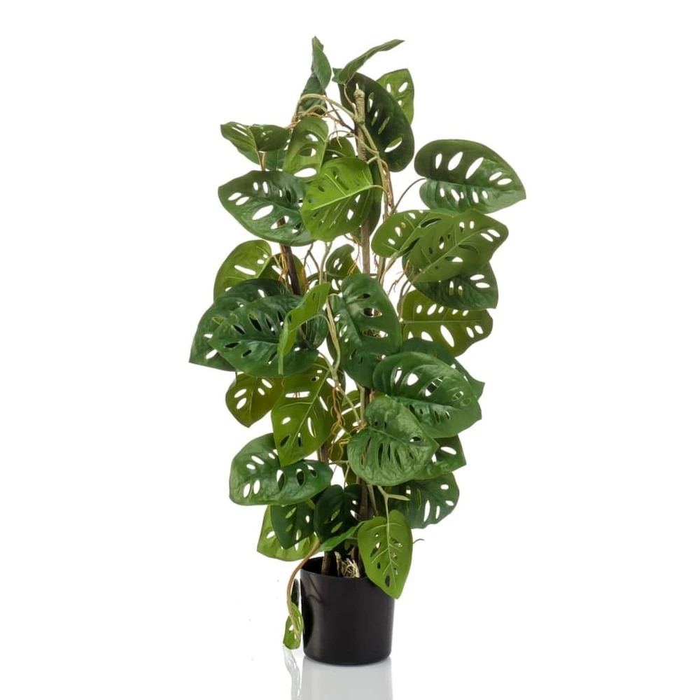 Emerald Monstera Artificiel Monkey 75 Cm En Pot