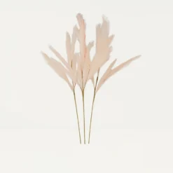 Plumeau Artificiel Rose 110cm Lot De 3