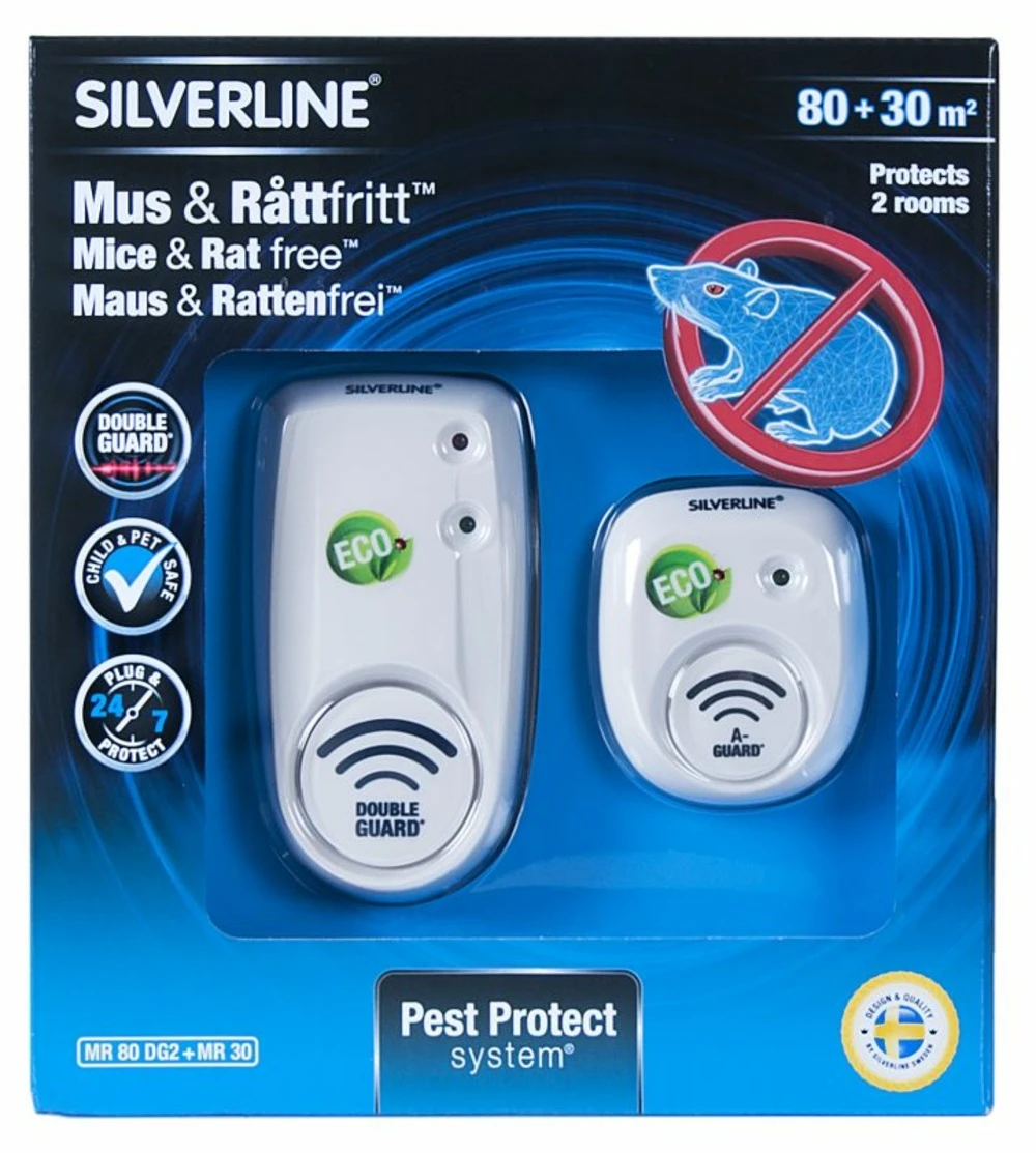 RĂ©pulsifs Pour Rongeurs Mr 80 Dg2 + Mr 30, 2 Appareils: 1 X 80m2 Et 1 X 30m2 â Image 3