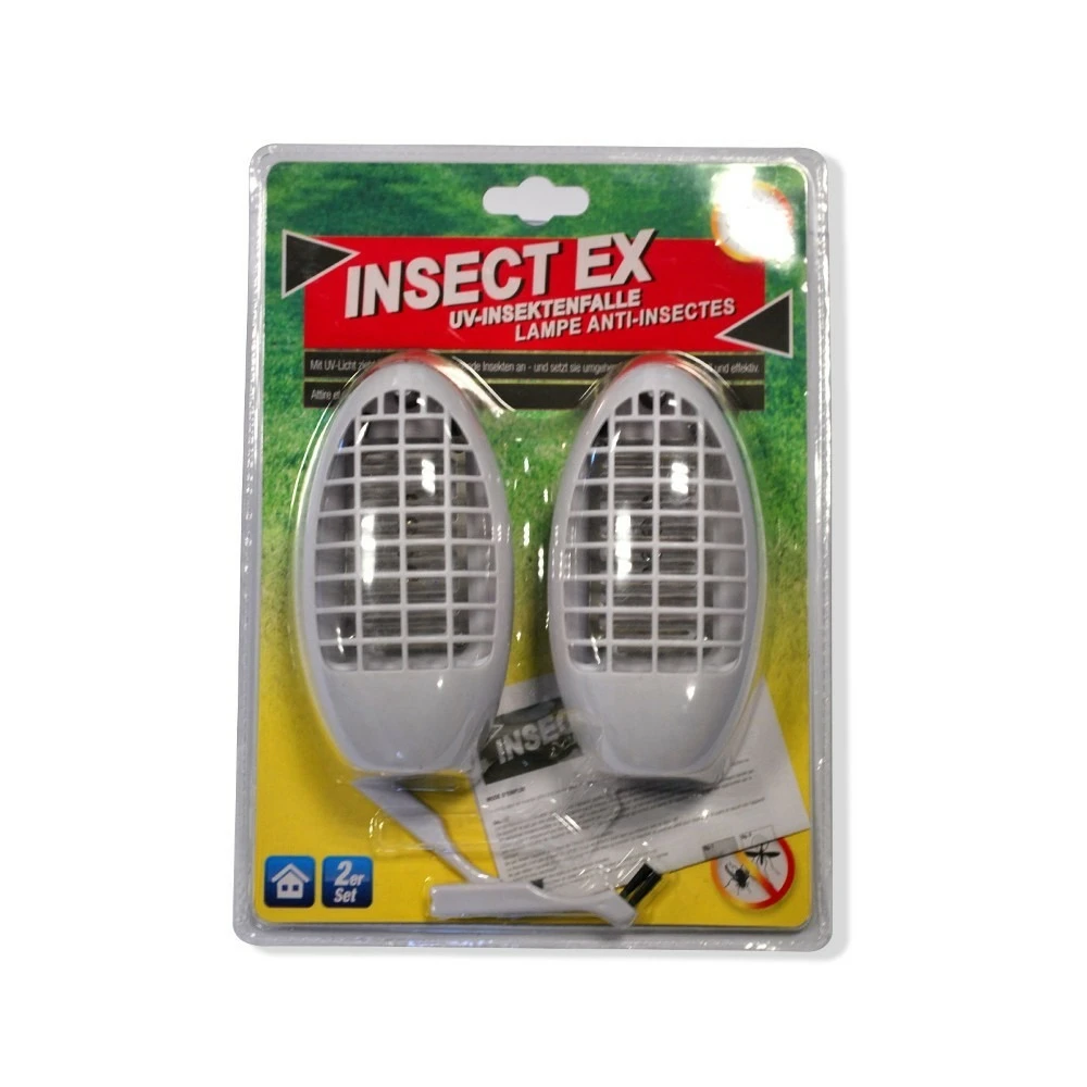 Lot De 2 Lampes Anti-insectes Lumineuses Insect Ex â Image 2