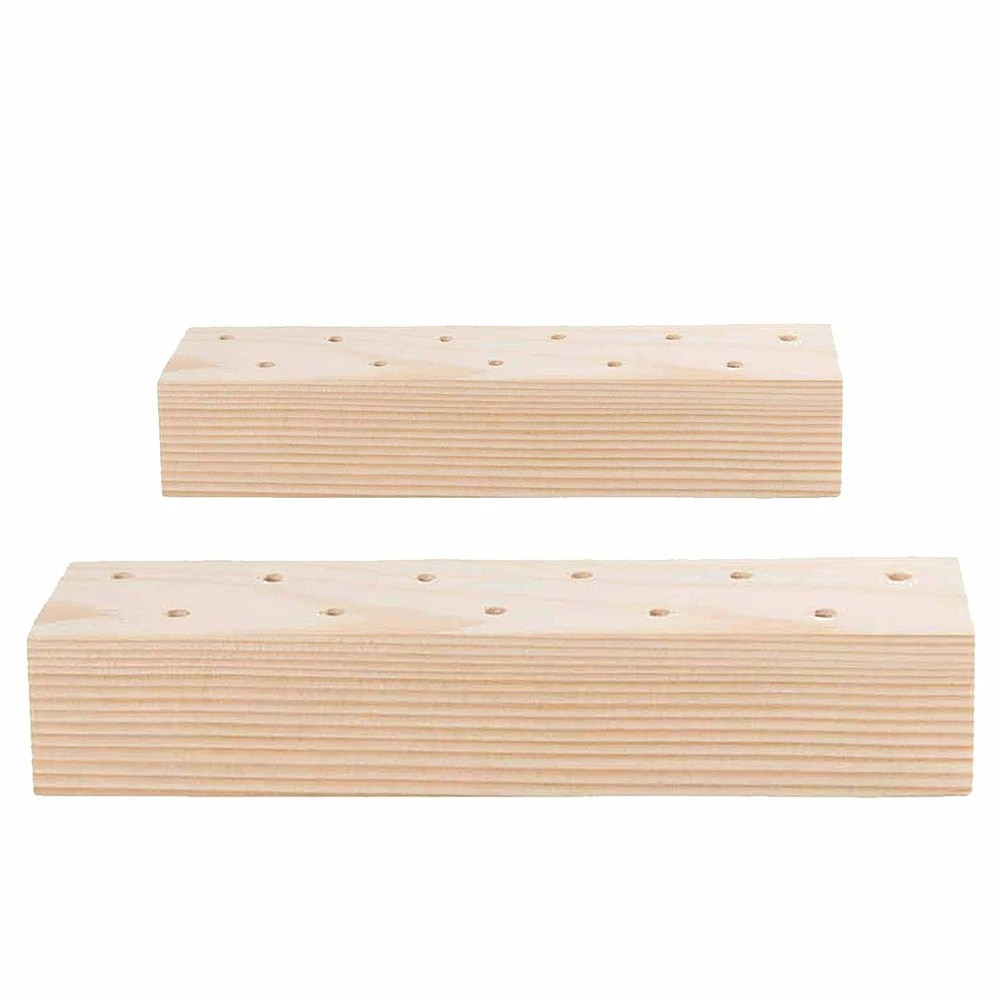 2 Support En Bois Pour Fleurs Séchées - 21 X 4 X 5 Cm