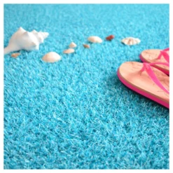 Gazon Synthétique Happy Party - Couleur Bleu - Classé Feu - 20mm - 2m X 5m