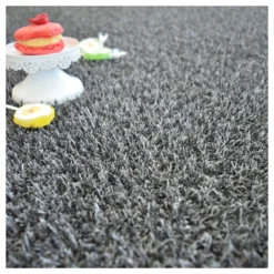 Gazon Synthétique Happy Party - Couleur Gris Foncé - Classé Feu - 20mm - 2m X 6m