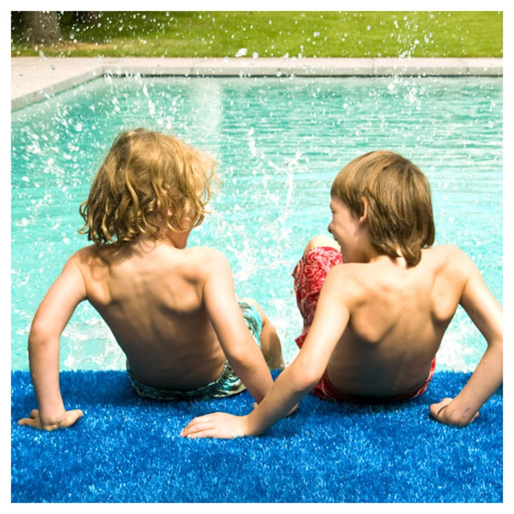 Gazon Synthétique Peps - Couleur Bleu électrique - 20mm - 2m X 25ml – Image 2