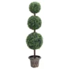 VIDAXL Plante De Buis Artificiel Avec Pot Forme De Boule Vert 118 Cm