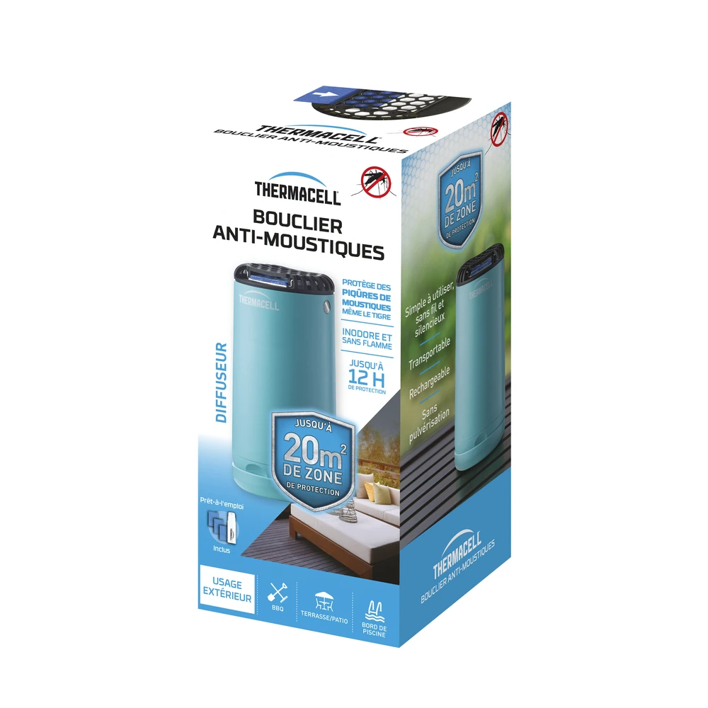Bouclier Anti-moustiques - Diffuseur Bleu - Thermacell â Image 2