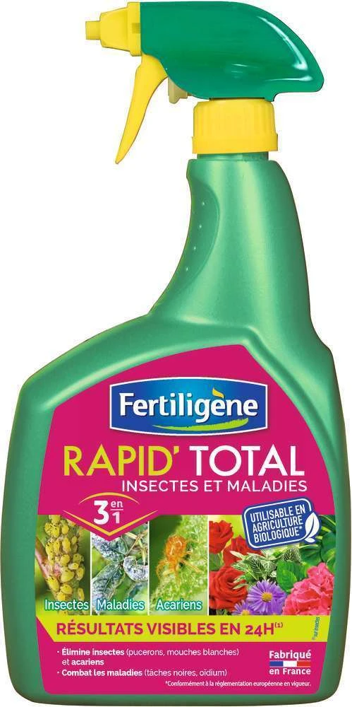 Traitement Insectes Et Maladies Rapid'Total Prêt à L'emploi UAB 800ml