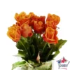 Botte 10 Roses ''Fleurs De France'' H.50cm Coloris Variables