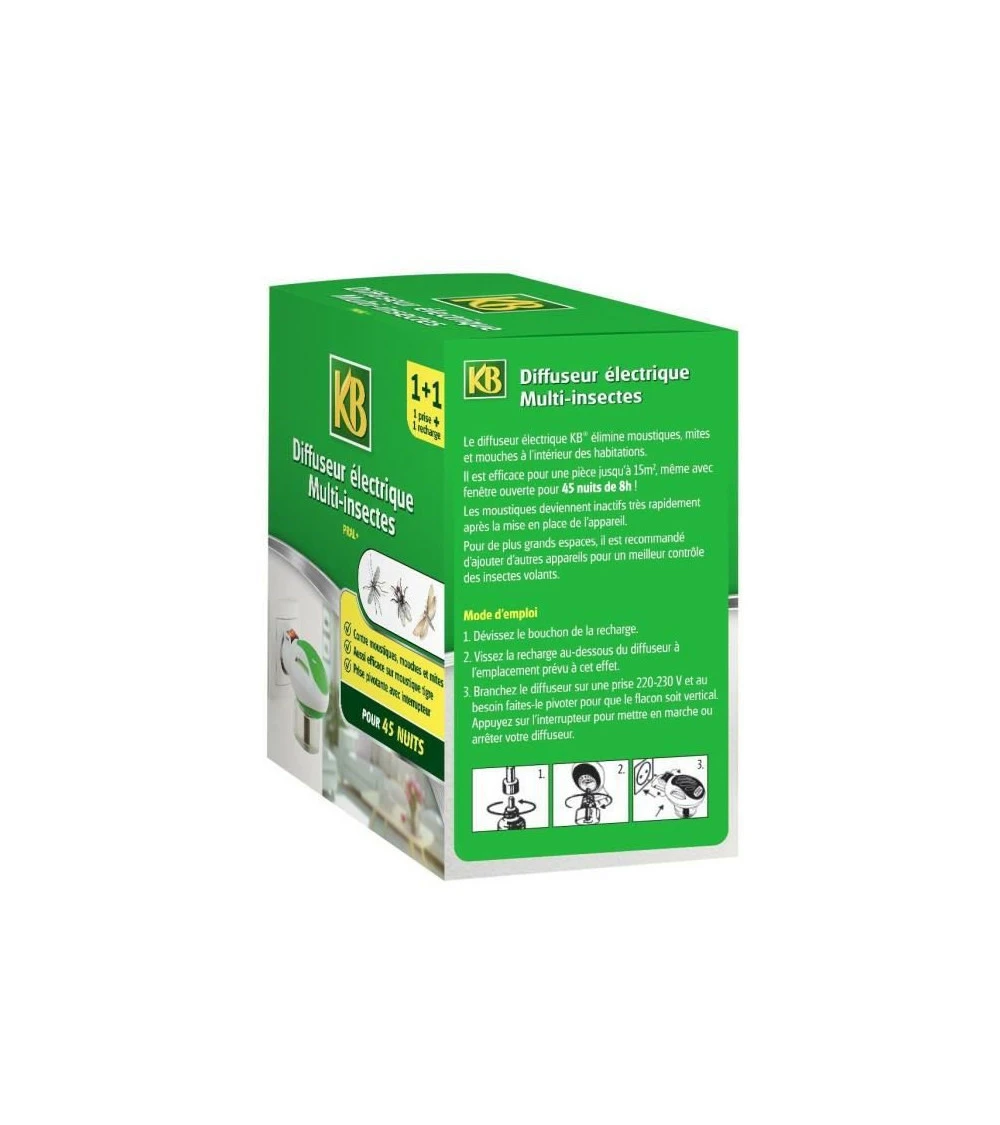 Diffuseur Electrique Multi-insectes + Recharge - 35 Ml â Image 2