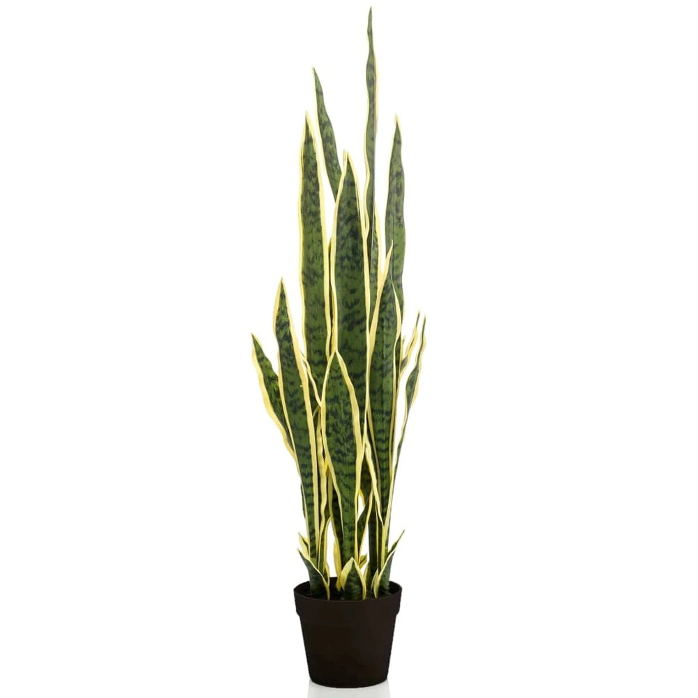 Emerald Plante Artificielle Sanseveria En Pot En Plastique 97 Cm â Image 2